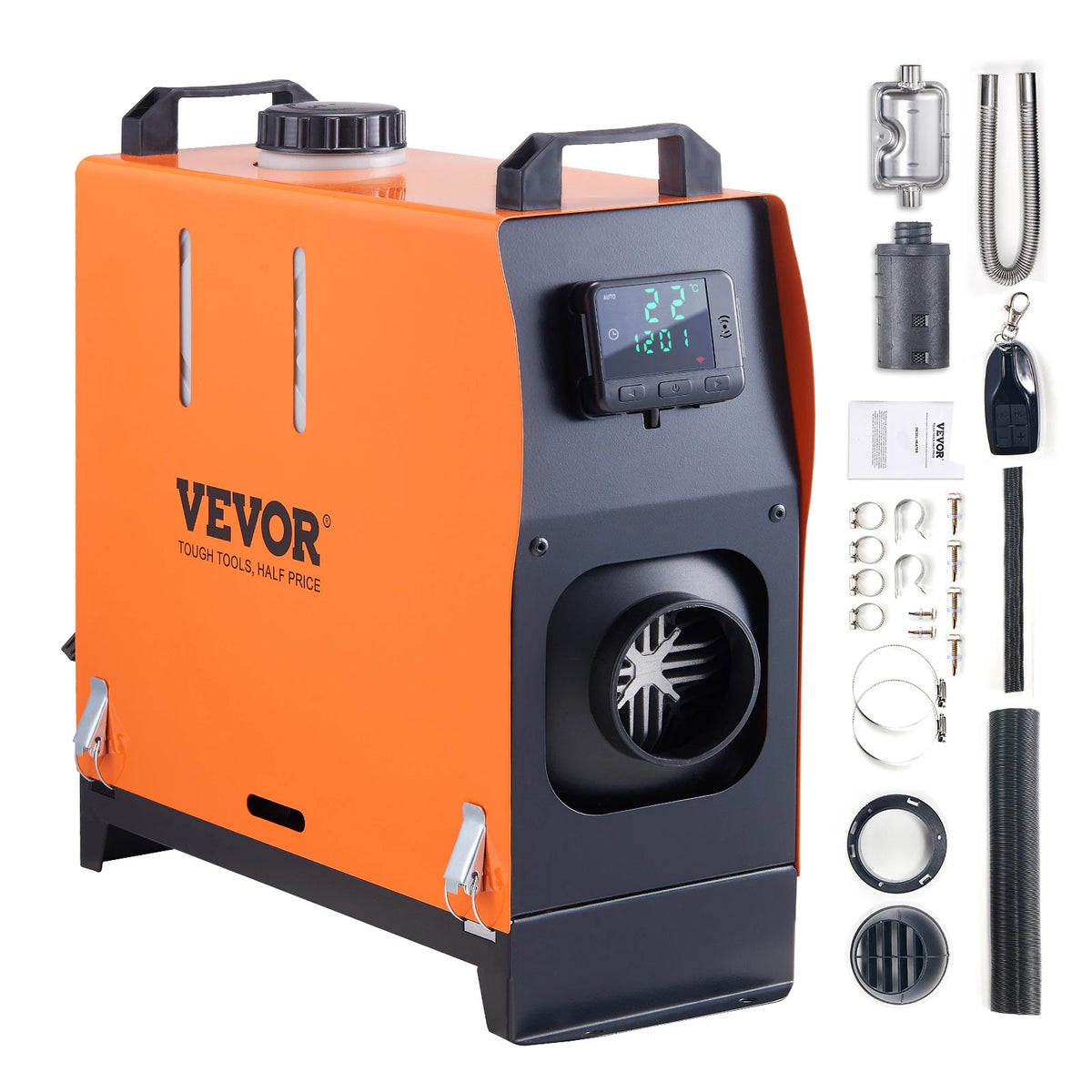 Novara Arctic 8KW — All-in-One Diesel Air Heater | LCD + Remote | RV, Cabin & Workshop